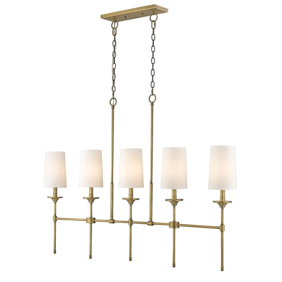 3033-5L-RB-Z-Lite-Emily - 5 Light Chandelier In Transitional Style-24 Inches Tall and 5.5 Inches Wide