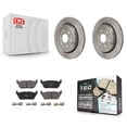 thumbnail image 1 of Transit Auto Rear Disc Brake Rotors and Ceramic Pads Kit for Car Ram 1500 Jeep Wagoneer Grand L K8T-104795, 1 of 11