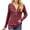 Wine, variant on APEXFWDT Long Sleeve Tunic Tops for Women Half Zip V Neck Casual Blouse Office Shirts Womens Dressy Fall Summer Tops