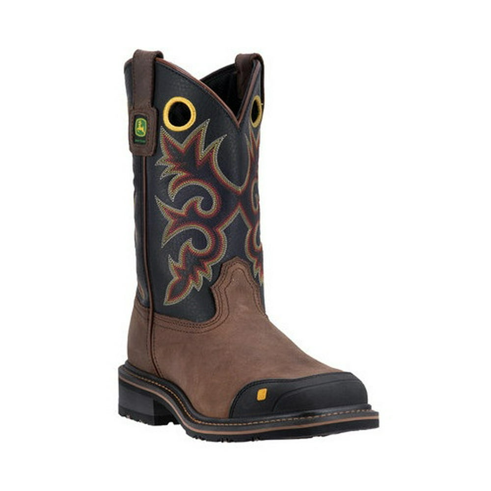 John Deere Women's John Deere Boots 11" PullOn Steel Toe Western