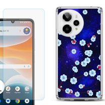 Phone Case for Cricket Icon Pro 2026, with Screen Protector, by OneToughShield - Blossom Stars