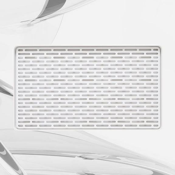 Raindrops Draining Board for Kitchen Countertop Multifunctional Tray 1Pack Silver Hoary Plastic Dish Drying Rack