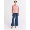 thumbnail image 2 of Free Assembly Women's Cropped Button Front Cotton Shirt, Sizes XS-XXL, 2 of 5