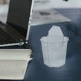 thumbnail image 4 of Garbage Bin Tabletop Wastebasket Small Trash Can Office White, 4 of 7