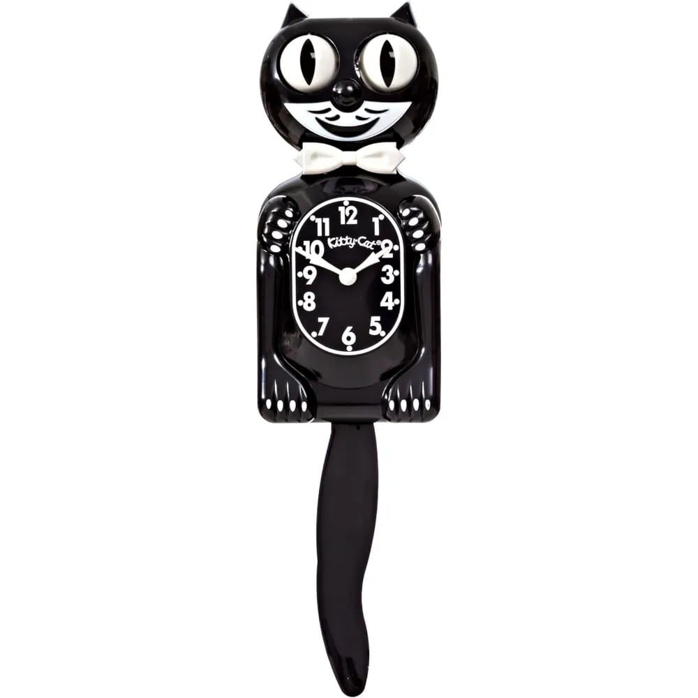 Classic Black Kitty-Cat - Made by Kit-Cat Klock