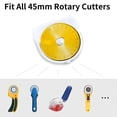 thumbnail image 2 of Lefu 10Pcs for Rotary Cutter Blades 45mm Spare Replacement Blades with Case, 2 of 9