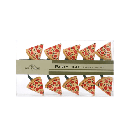 Kurt Adler Indoor/Outdoor 10-Light Pizza Light Set