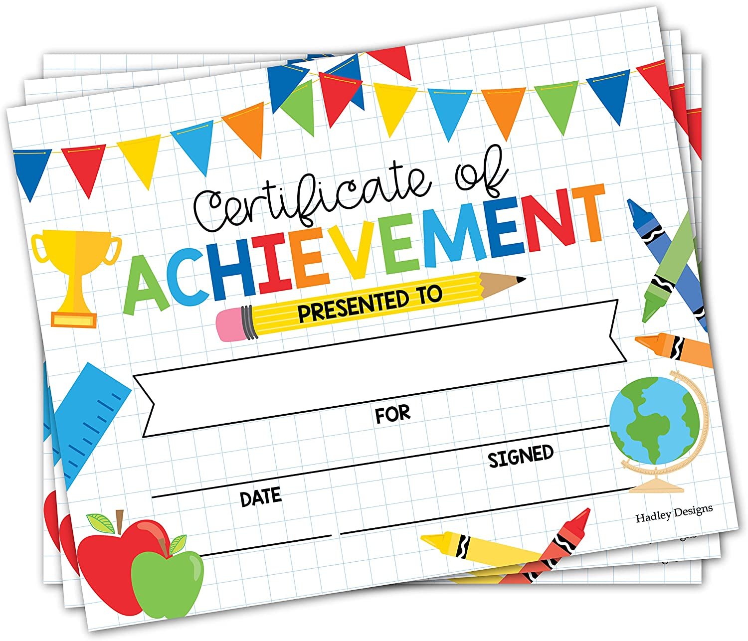 25 Colorful Preschool Diploma Kindergarten Certificates for Kids