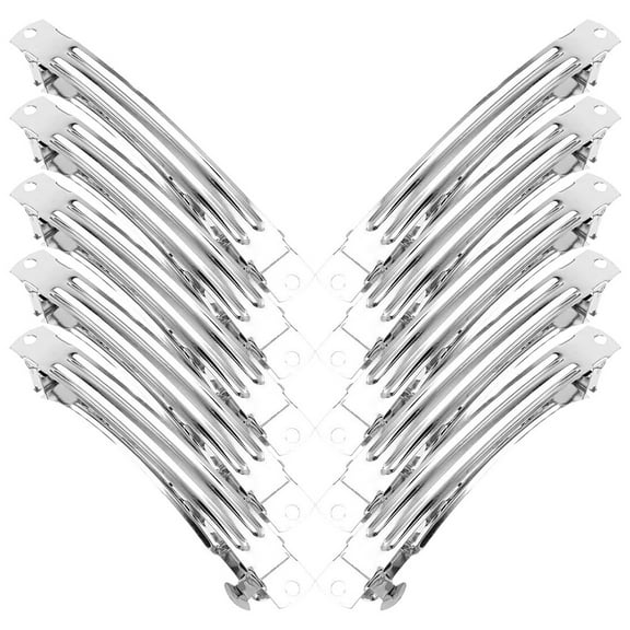 OUNONA 50pcs Metal Hair Barrettes Spring Clips Hair Styling Accessories Hair Clips Tools for Women