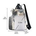 thumbnail image 3 of FORMRS Women's Travel Backpack Purse Anti-Theft Hidden Pockets Casual Shoulder Bag, Blue Cute Cats, 3 of 7