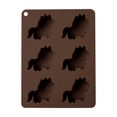 thumbnail image 2 of Molde de silicona con forma de caballo para cubitos de hielo, chocolates, mini pasteles, gelatina, jabón y ceras derretidas, 14x10.8x2 cm, de grado alimenticio, antiadherente y apto para lavavajillas., 2 of 9