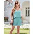 thumbnail image 6 of Women 2 Pieces Summer Clothes Set Outfit Green M, 6 of 9