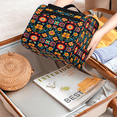 thumbnail image 7 of Herdesigns Boho Flower Toiletry Bag for Women, Travel Makeup Bag, Waterproof Hanging Cosmetic Organizer for Toiletries & Makeup Essentials, 7 of 7