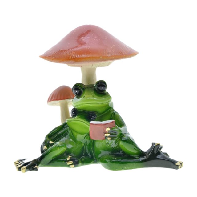 Figuras de rana, esculturas, regalo, novedad, arte, decoración, resina, artesanía animal única B