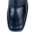 thumbnail image 3 of FSJ Women Simple Square Closed Toe Low Platform Knee-High Boots Chunky High Heel Side Zipper Tall Boots Casual Daily Wear Shoes Size 8 Blue, 3 of 4