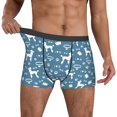 thumbnail image 2 of Cauagu Poodle Dog Print Boxer Briefs for Men,Comfortable Breathable Men's Underwear Moisture Wicking Underpants -Large, 2 of 8