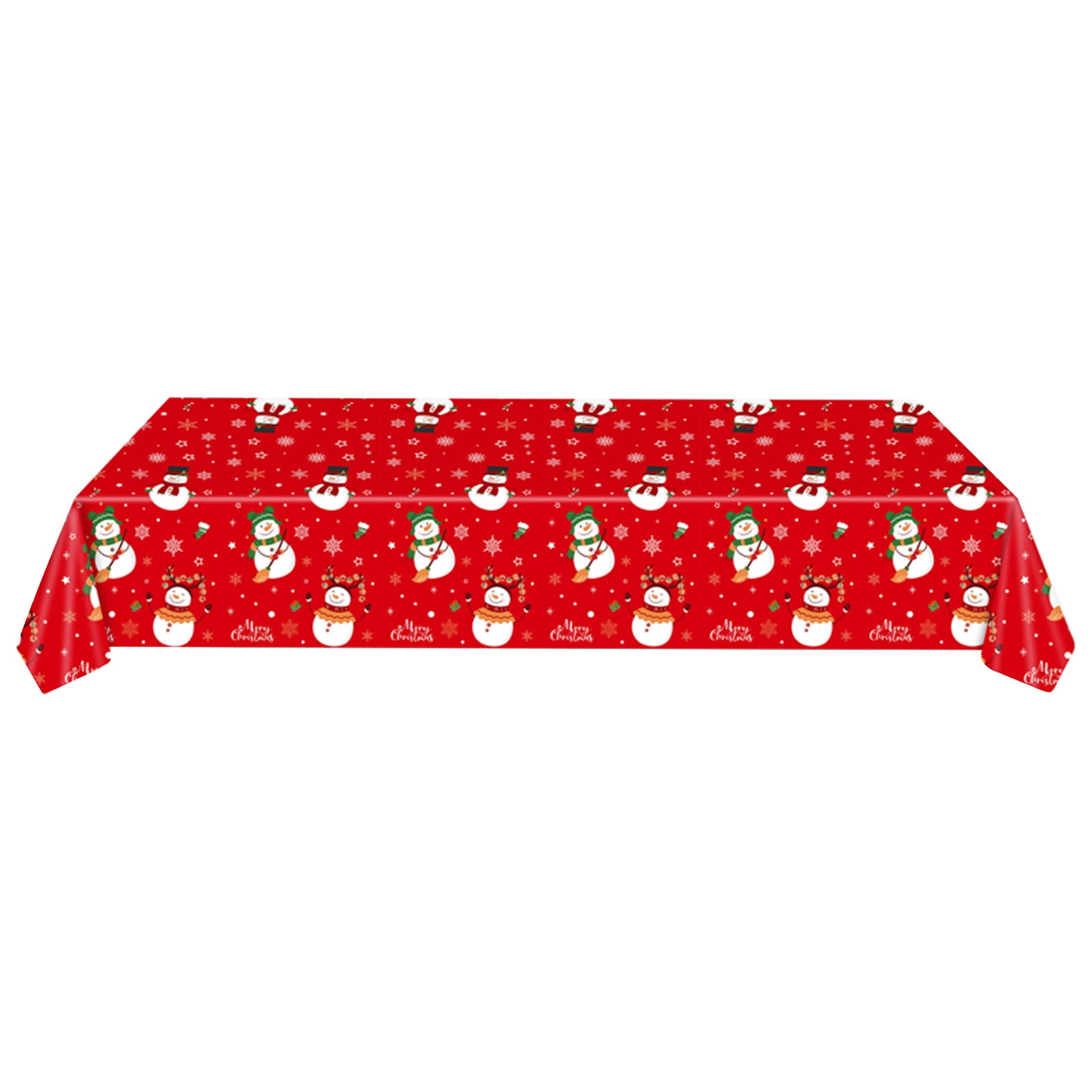 skpabo Christmas Tablecloth Disposable Tablecloth Creative PVC