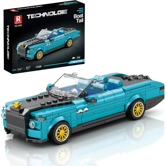 TRAHOO-688 Rolls-Royce Boat Tail Toy Car Building Blocks, Model Car Kit for Display and Collectible, Building Toy for Boys and Adults, Compatible with Lego, 417 Pieces