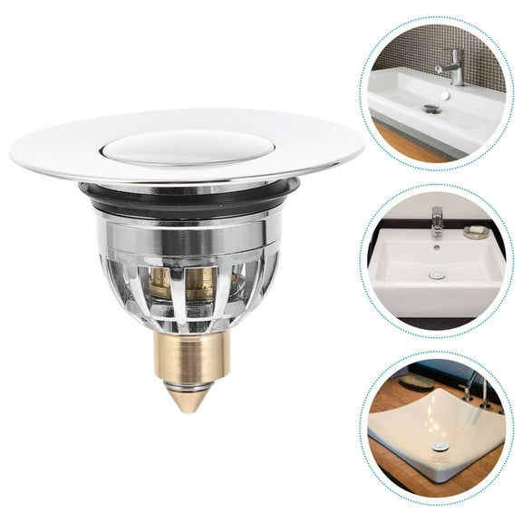ELAYARD Stainless Steel Basin Drain Filter Core Sink Stopper Leakproof 1Pack