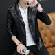 thumbnail image 5 of Chaquetas de hombre vintage con cremallera en V de cuero Joker de marcas originales, abrigos estéticos para hombre, ropa barata de diseñador de lujo, oferta Y2k Harajuku, 5 of 5