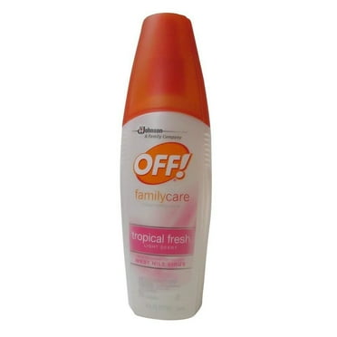 OFF! FamilyCare Insect Repellent Spritz - 7% DEET Unscented Bug Spray With Aloe Vera, 6 Oz 2-Pack