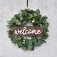 thumbnail image 3 of Letrero de Bienvenida Coronas Decoración Rústica para Puerta de Letrero Colgante de con Decoración de Porche de eucalitto Art, 3 of 9
