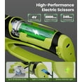 thumbnail image 5 of Cordless Electric Scissors, Cardboard Box Cutter Heavy Duty, 4V Rechargeable Power Rotary Cutter with Safety Lock & LED Light for Fabric, Carpet, Paper or Leather, Orange, 5 of 7