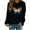 Black, variant on ICHUANYI Womens Trendy Oversized Sweatshirts Hoodies Crew Neck Long Sleeve Shirt Pullover Casual Comfy Fall Winter Fashion Outfits Clothes 2023