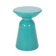 thumbnail image 5 of Soto Outdoor Metal Side Table, Teal, 5 of 8