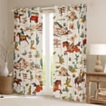thumbnail image 2 of Castle Fairy Western Cowboy Blackout Curtains Set of 2 (52x84 Each),Cactus Window Curtains, 2 of 6