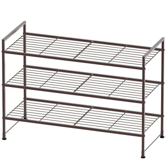 SimpleHouseware Stackable Wi Grid Shoe Racks with Shelves for Storage Organizer,