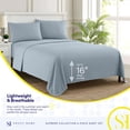 thumbnail image 3 of Juego de sábanas Sweet Home Collection 1800 Supreme Twin Misty Blue, 3 of 6