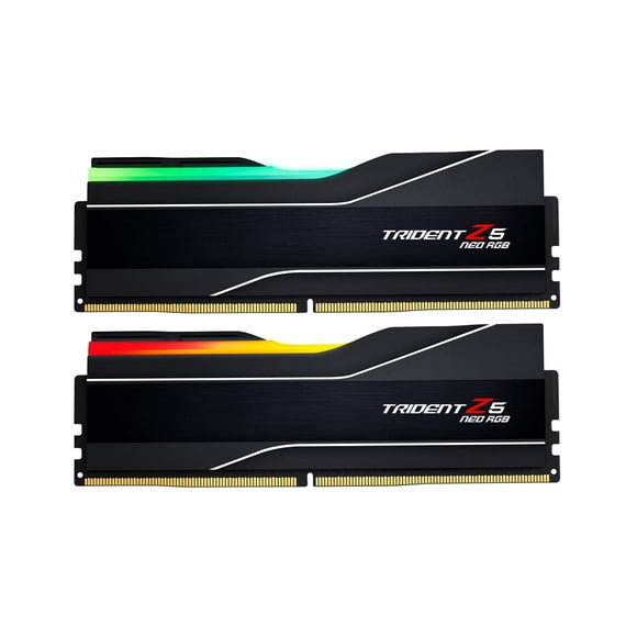 Memoria UDIMM para ordenador de escritorio G.SKILL Trident Z5 Neo RGB Series (AMD Expo), 32 GB (2 x 16 GB), 6000 MT/s CL32-38-96, 1,35 V, color negro mate (F5-6000J3238F16GX2-TZ5NR)