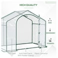 thumbnail image 5 of BNHHYYDS Portable Walk-in Greenhouse 6 x 3 x 6 with PVC Cover Steel Frame Garden Hot House Zipper Door Top Vent, 5 of 9