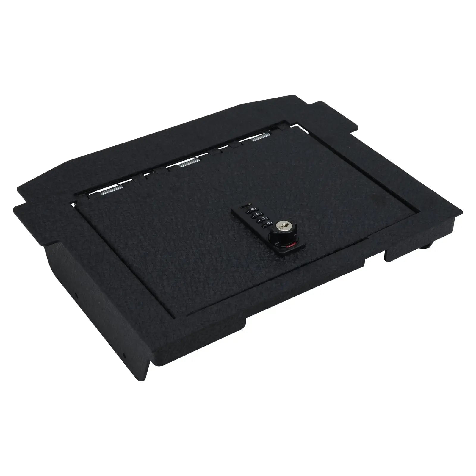 Center Console Safe Gun Safe, WASAI Premium In-vehicle Console Gun Vault Lockbox Compatible with Dodge Ram TRX 2021-2024, for Dodge Ram Rebel GT 2022-2024 4-digit lock with key.
