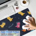thumbnail image 4 of Long Mouse Pads for Desk,Space Dinosaur Pattern Desk Mats on Top Of Desks, Desk Mouse Pad Extra Large with 3mm Non-Slip Base and Stitched Edge for Gaming,Office,Work,Home 31.5"x11.8", 4 of 6