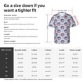thumbnail image 6 of Lsque Donut with the USA Fag pattern Hawaiian Shirt for Men, Unisex Summer Beach Casual Short Sleeve Button Down Shirts-X-Large, 6 of 9