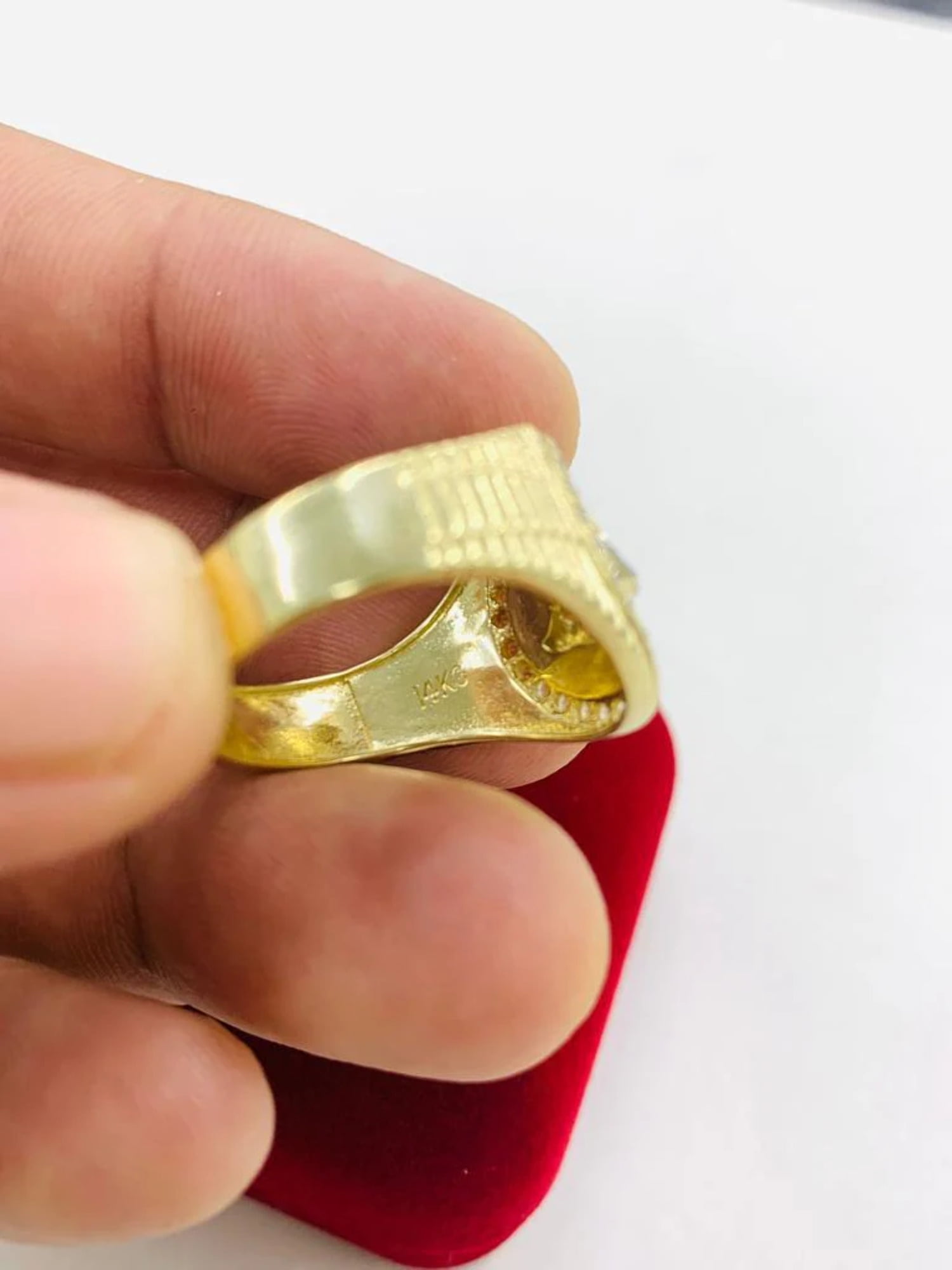 Versace gold ring sale 14k