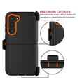 thumbnail image 5 of For Samsung Galaxy S23 2023 61" Case, Heavy Duty Rugged Defender Case with [Belt Clip Holster] [Built in Screen Protecotr], Shockproof Full Body Protection Kickstand Cover, Orange, 5 of 8
