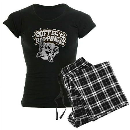 

CafePress - Coffee Is Happiness - Women s Dark Pajamas
