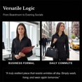 thumbnail image 4 of Women Regular‑Fit Long‑Sleeve Button‑Up Office Blouse, Versatile Neutral‑Tone Work and Daily Tops, 4 of 18