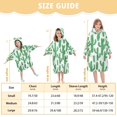thumbnail image 4 of FORMRS Wearable Blanket Hoodie with Sleeves for Kids Cozy Flannel Sweatshirt, Cactus Pattern, 4 of 7