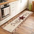 thumbnail image 3 of Red Texas Star Rustic 2'x6' Runner Rug, Farmhouse Berry Brown Wooden Washable Non-Slip Area Rugs for Hallway Kitchen Floor Bedroom Entryway, StainResistant Laundry Carpet Decoration Indoor Mat, 3 of 9
