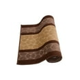 thumbnail image 6 of Custom Size Runner Rug Pebbles Design Roll Runner 26 Inch Wide x Your Length Size Choice Slip Skid Resistant Rubber Back (Beige - Brown, 8 ft x 26 in), 6 of 6