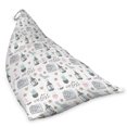thumbnail image 2 of Cartoon Lounger Chair Bag, Hand Drawn Like Elements Candle Blanket Coffee Socks Stars and Hearts Shapes, High Capacity Storage with Handle Container, Lounger Size, Multicolor, by Ambesonne, 2 of 5