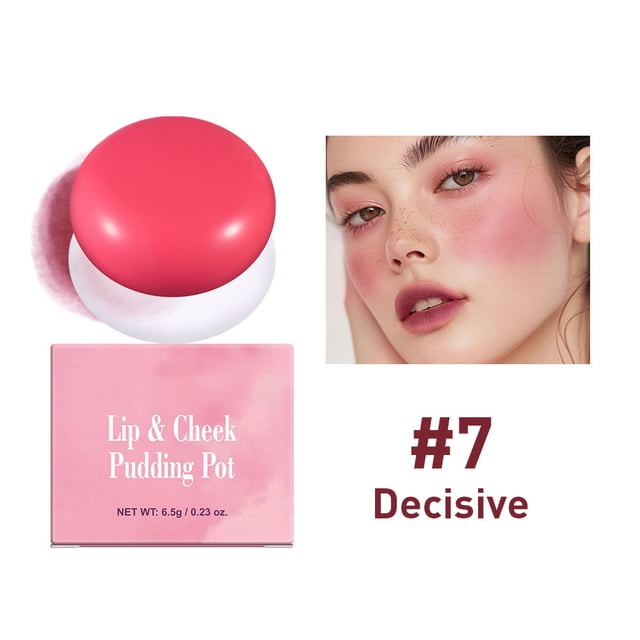 Dvkptbk colorful blusher Blush Sandwich Blush StickLips and CheeksNatural Makeup Holding Highlighting Gradual Rouge Blush Balm
