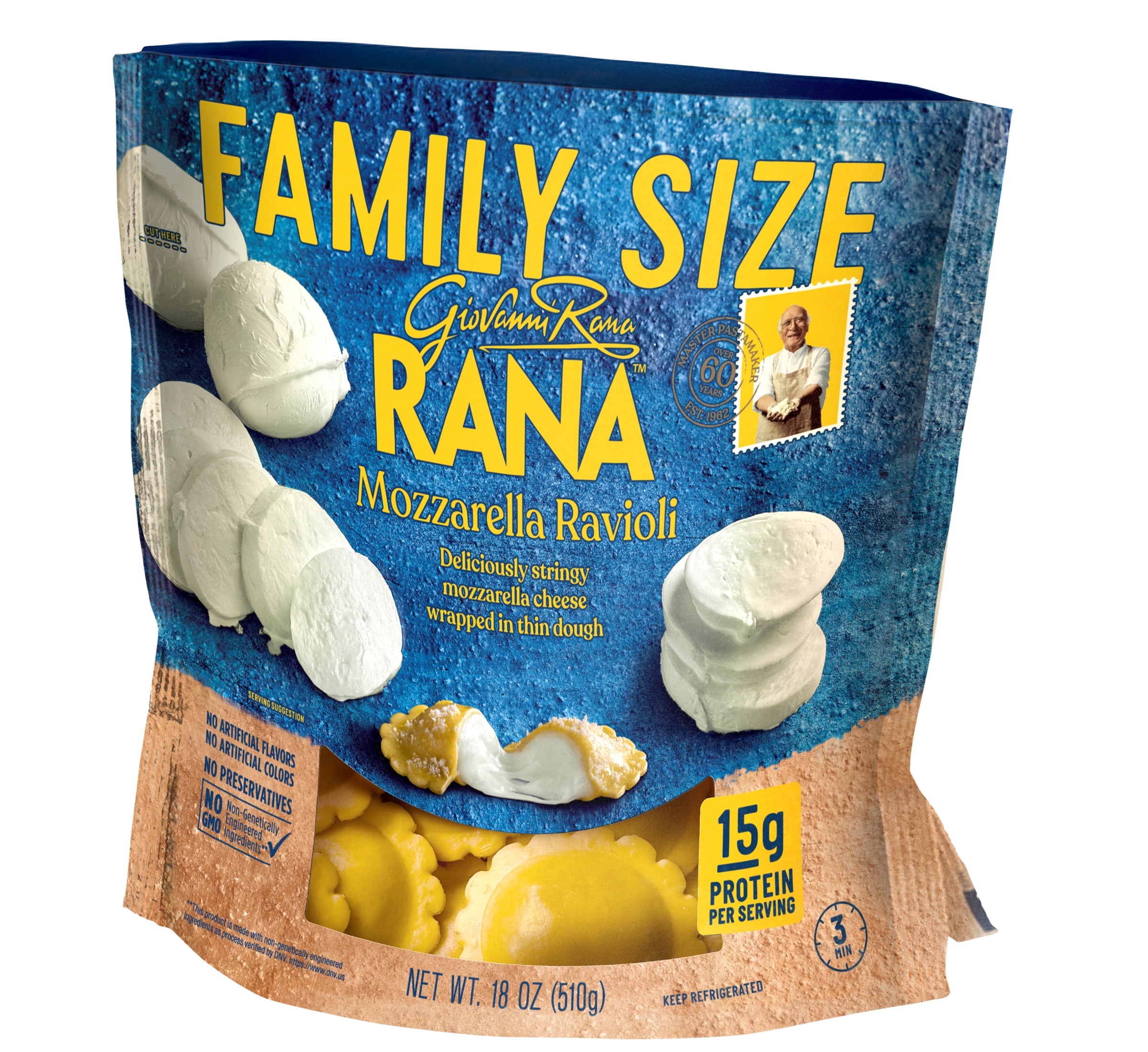 Giovanni Rana Mozzarella Ravioli for Breakroom Kitchen, 18oz