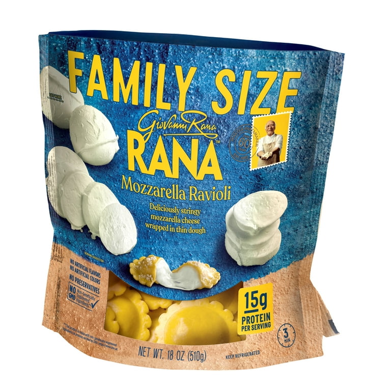 Giovanni Rana Family Size Mozzarella Cheese Ravioli, Fresh Italian
