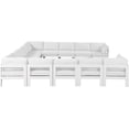 thumbnail image 4 of Meridian Furniture Nizuc Sectionnel Modulaire de Patio Extérieur Blanc, 4 of 8