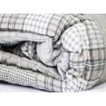 thumbnail image 3 of Colcha Cuadros Individual DORMIREAL 2 Piezas Color Gris Doble Vista Ropa De Cama, 3 of 5